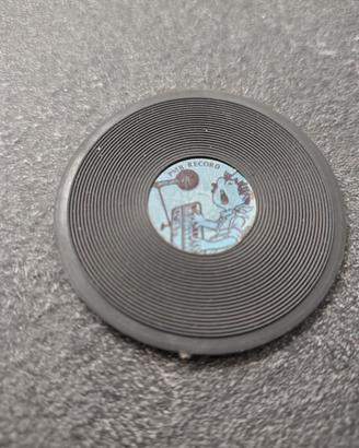 Gomma vintage "PMB Record" a forma di vinile