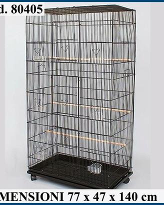 VOLIERA PER VOLATILI Cod.80405 BLACK