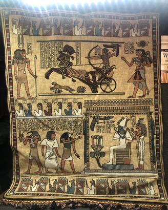 (Egiziano) Coperta da parete con ricamo egiziano