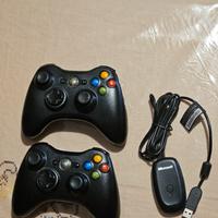 2 Controller Joystick Xbox 360 Pc + ricevitore