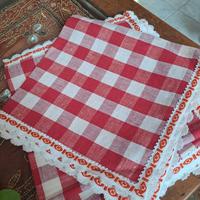 set tovaglioli vintage con trina