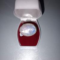 anello argento pietra di luna