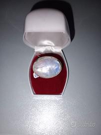 anello argento pietra di luna