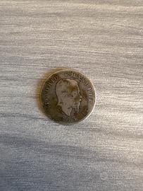 moneta lira 1 Vittorio Emanuele II 1863