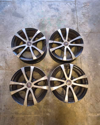 4 cerchi in lega 14" Fiat 4x98 - Canale 6J ET35