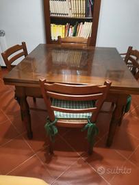 tavolo quadrato massello