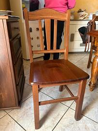 Tavolo in legno vero con 8 sedie