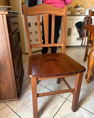 Tavolo in legno vero con 8 sedie