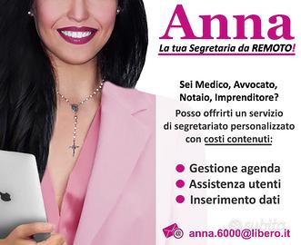 Anna. Segretaria da Remoto a un costo contenuto