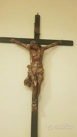 Crocifisso antico in Cartapesta  - scultura sacra