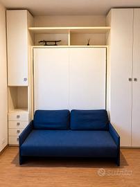 Letto matrimoniale a scomparsa Clei con Divanetto 