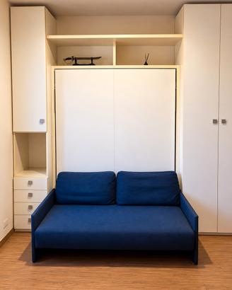 Letto matrimoniale a scomparsa Clei con Divanetto 