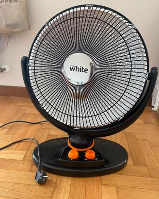 Stufa alogena al carbonio a parabola White 1000W