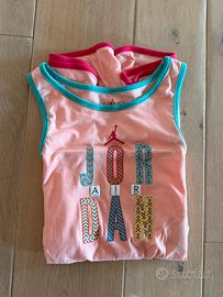 Tutina corta air jordan rosa salmone.