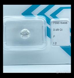 Diamante certificato IGI, 0.89 Ct Colore F