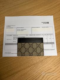 Portacarte gucci gg supreme