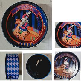 raro carillon clown con cavallo salvadanaio vintag