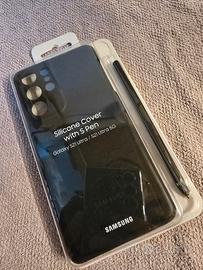 Cover in silicone con S-Pen per Galaxy S21 Ultra