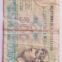 Banconota italiana 500 lire