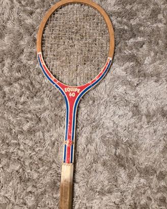 Racchetta da tennis vintage in legno “Equipe 60” 