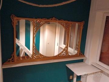 specchio in oro