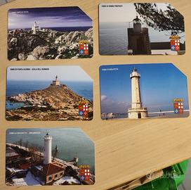 Schede telefoniche serie Fari d'Italia