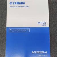 USO E MANUTENZIONE MANUALE YAMAHA PER MT-03 IN FRA