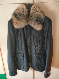 giacca imbottita Belstaff collo pelliccia  tg 48 