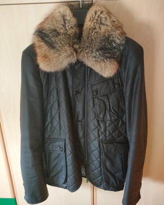 giacca imbottita Belstaff collo pelliccia  tg 48 