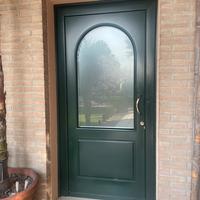 porta blindata verde interno bianco