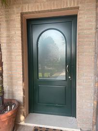 porta blindata verde interno bianco