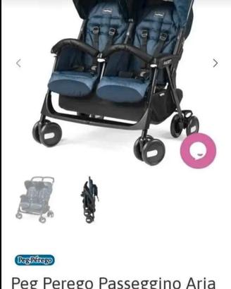 passeggino gemellare Peg perego