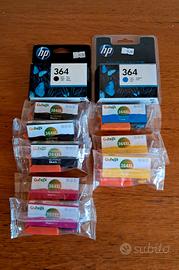 Cartucce hp 364 originali + compatibili 10 pz