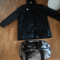 Piumino originale adidas piu borsone soortivo nike