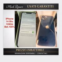 IPhone 14 Blue 128Gb Bat.100%