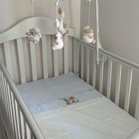 Lettino Nanan bianco con materasso