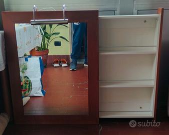 SPECCHIERA BAGNO CON CONTENITORE