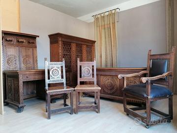 mobili intagliati per ufficio anni 60