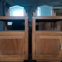 Copia comodini da letto in legno