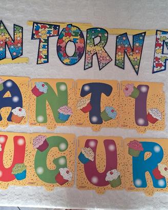Festoni augurali decorazioni per le feste