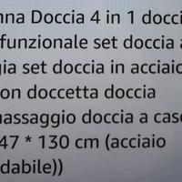 colonna doccia a parete acciaio inox