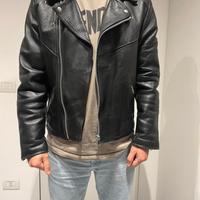 Giacca chiodo in pelle