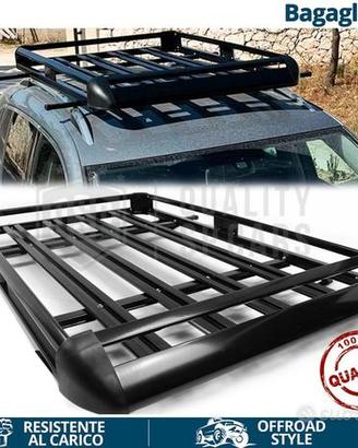 Bagagliera PORTAPACCHI per FIAT in ALLUMINIO Nero