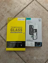 Cover e vetro privacy iphone 17 pro max
