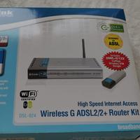 MODEM ROUTER D-LINK DSL-924  Internet no fibra