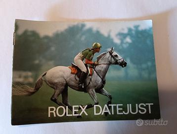 Libretto ROLEX DATEJUST vintage 1988 Inglese