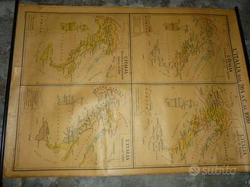 Mappe geografiche scolastiche antiche