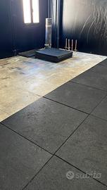 Mattonelle gomma fitness antitrauma antiurti