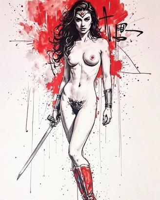 Quadro Giclee' Wonder Woman 
