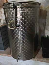 Serbatoio Vino Accio Inox 400 litri - Botte  Vino
